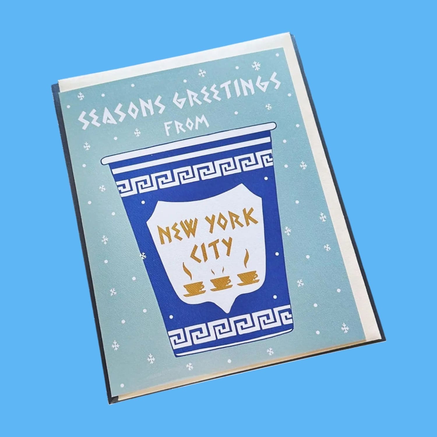 Coffee Cup Christmas Card New York Christmas - Card - Cards