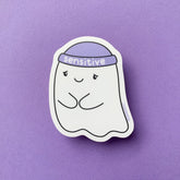 Sensitive Ghost Die Cut Vinyl Sticker Decorative Sticker