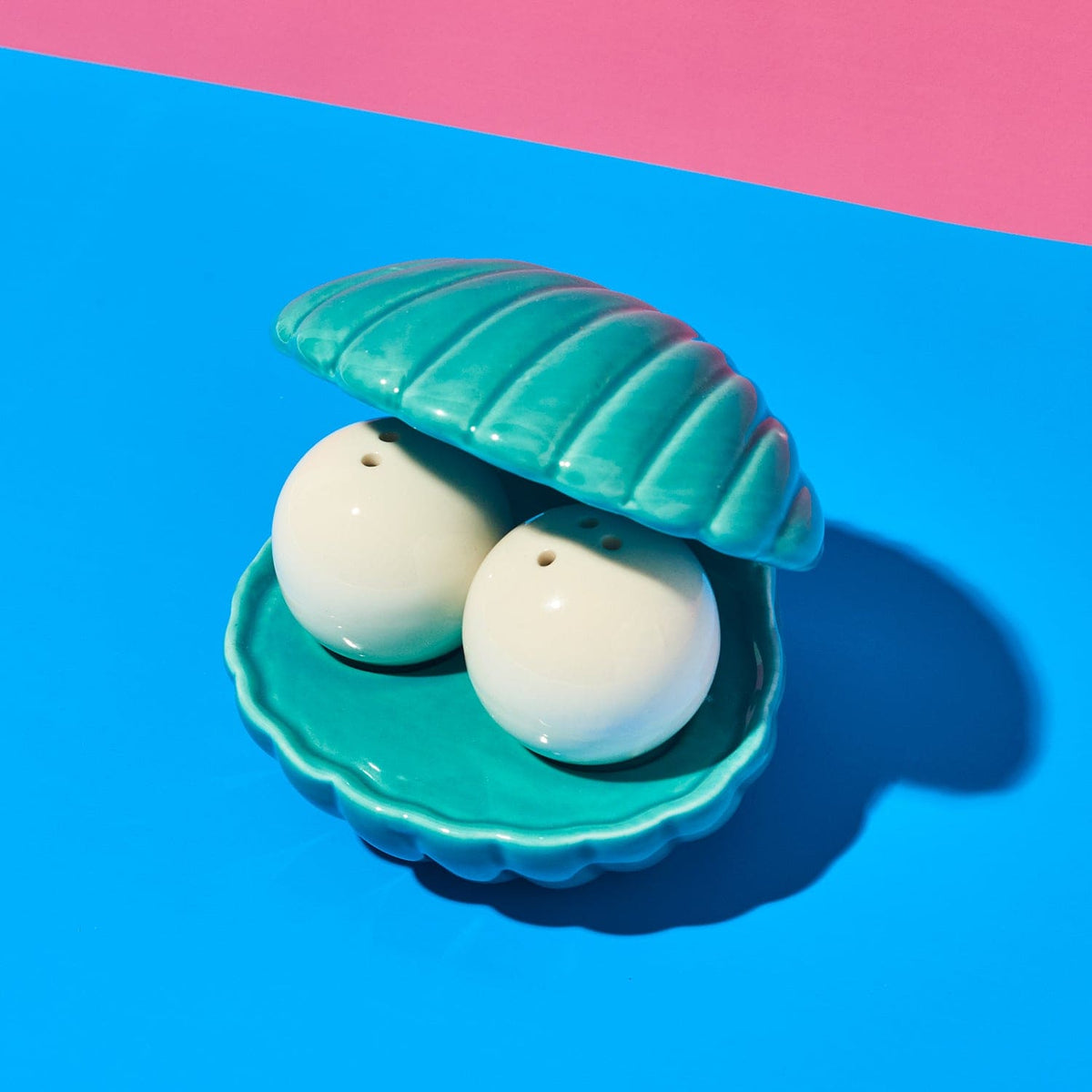 Shell and Pearl Salt & Pepper Shakers Fake Food - Kitchen