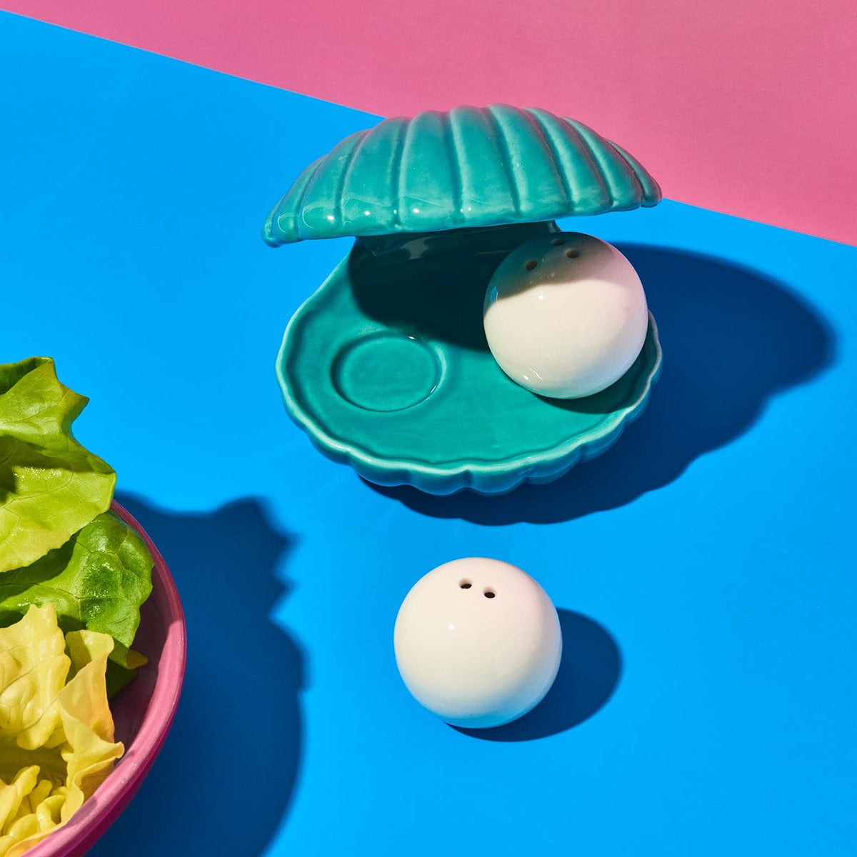 Shell and Pearl Salt & Pepper Shakers Fake Food - Kitchen