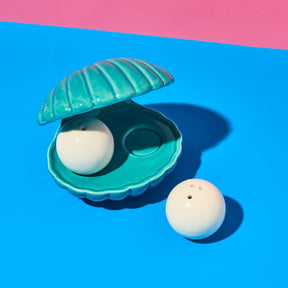 Shell and Pearl Salt & Pepper Shakers Fake Food - Kitchen