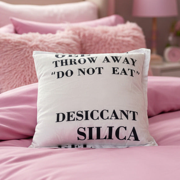 Silica Gel Dessicant Throw Pillow 0523 - Q223 -