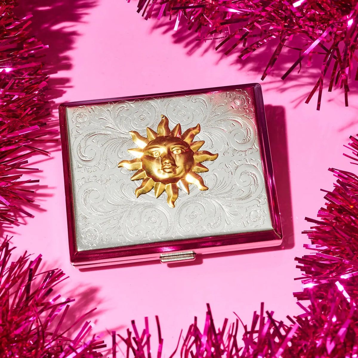 Silver Sun Joint Card Case | Friends Nyc Smoke Shop | Stash