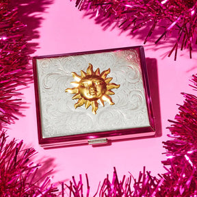 Silver Sun Joint Card Case | Friends Nyc Smoke Shop | Stash