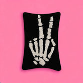 Skeleton Peace Hook Pillow Aapiowned - Women Owned