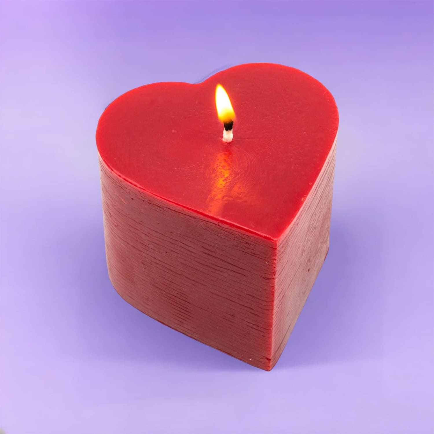 Small Heart Votive Candle Beeswax - Candle - Cotton Wick -