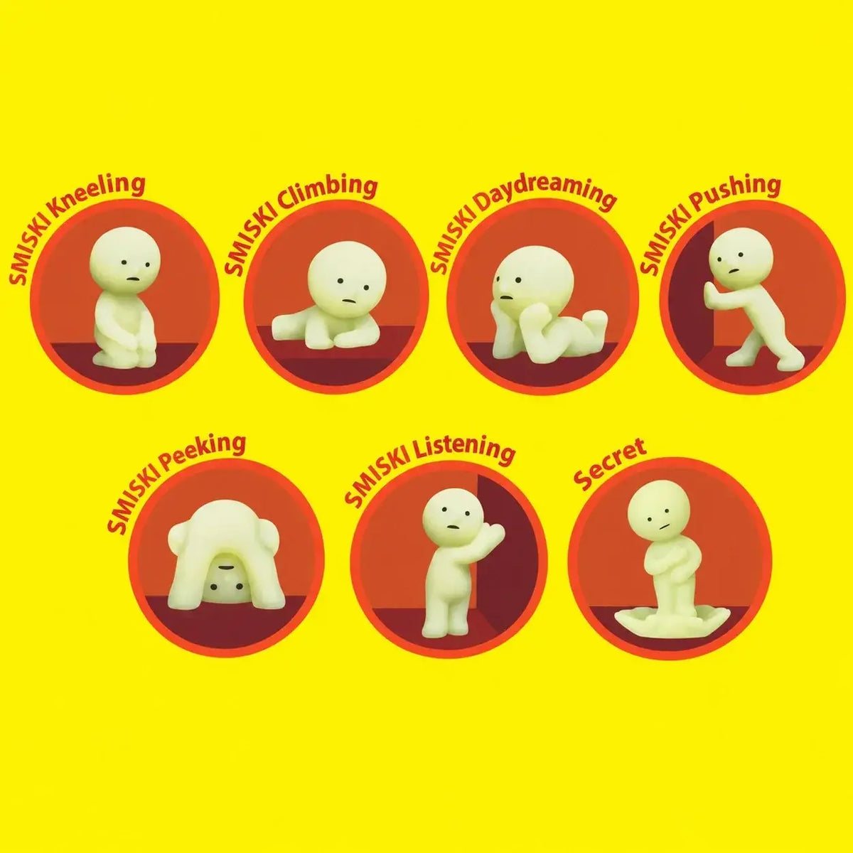 All six smiski series 2 figures