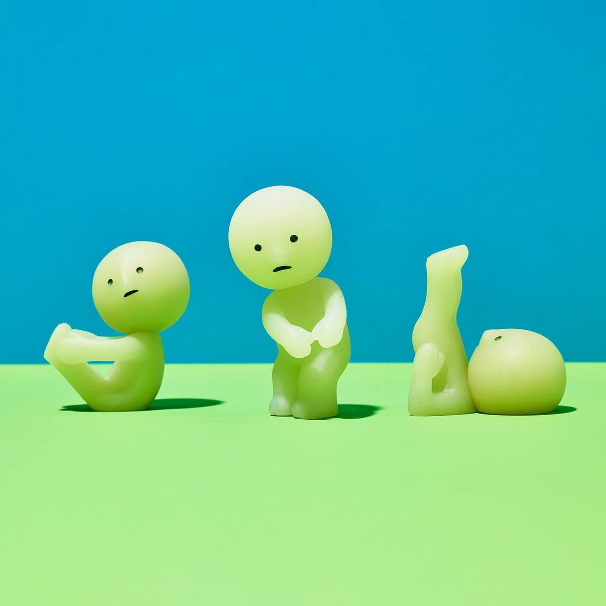 Smiski Yoga Series Blind Box - Glow in the Dark Figurine - Friends