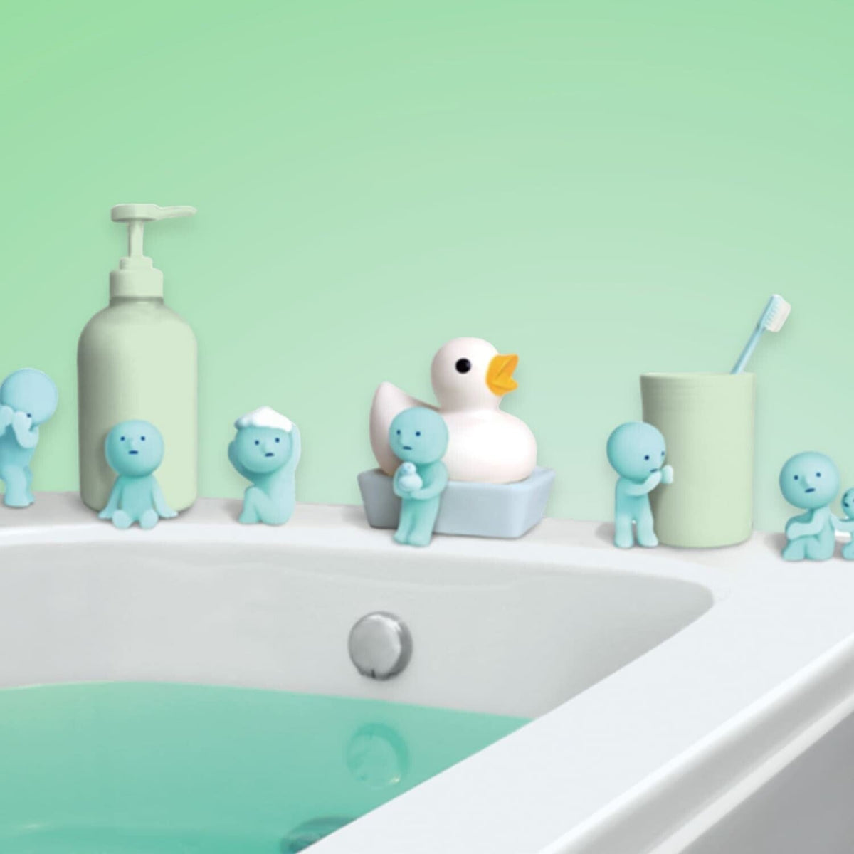 Smiski Mini Figurine - Bath Blind Box - Collectible