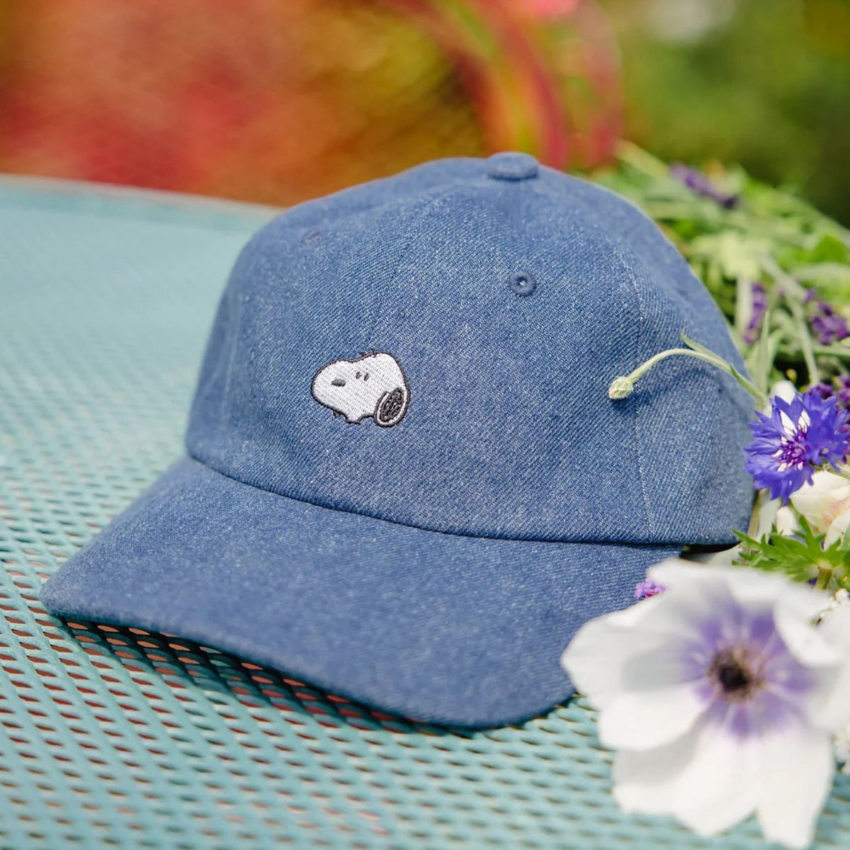 Snoopy Denim Dad Hat Adjustable Hat - Art - Basic - Dad