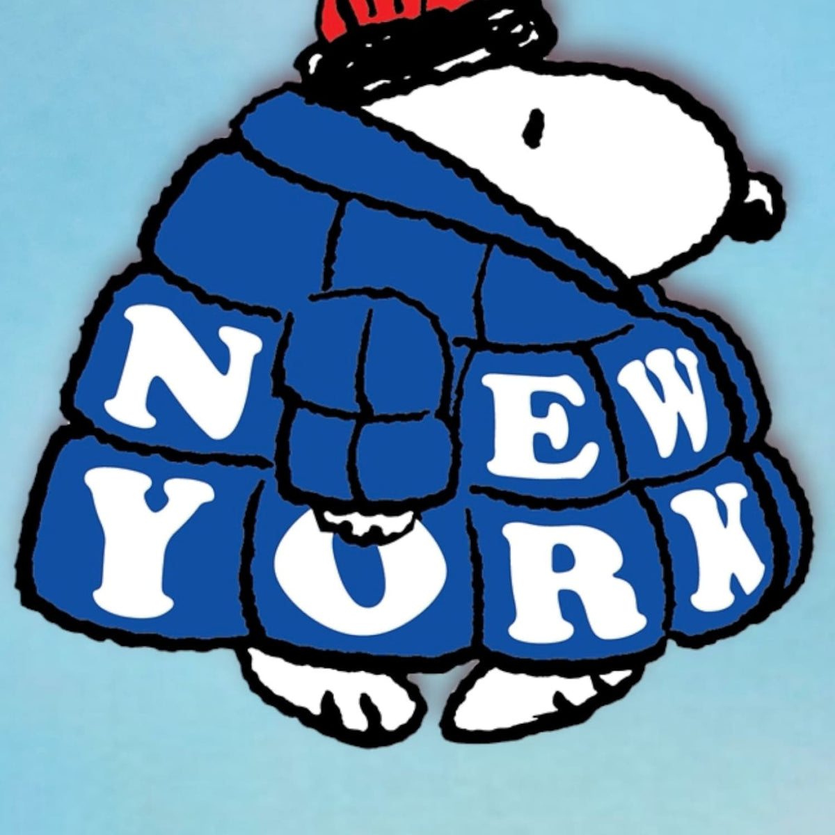 Snoopy Ny Puffer Coat Sticker Decorative Sticker - Peanuts