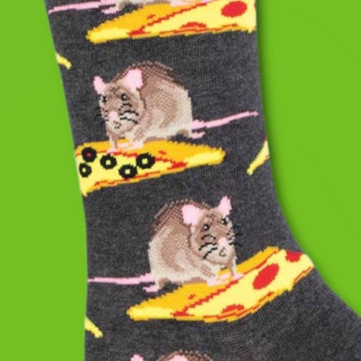 Socksmith Socks Men you Wanna Pizza me Rat Charcoal