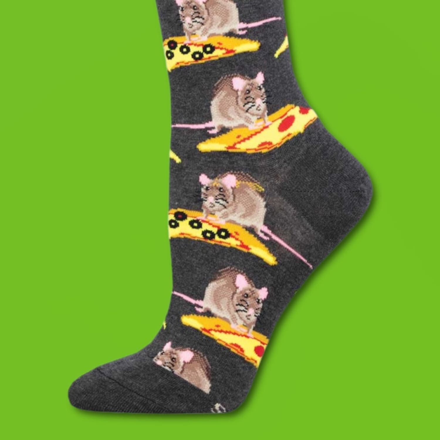 Socksmith Socks Men you Wanna Pizza me Rat Charcoal