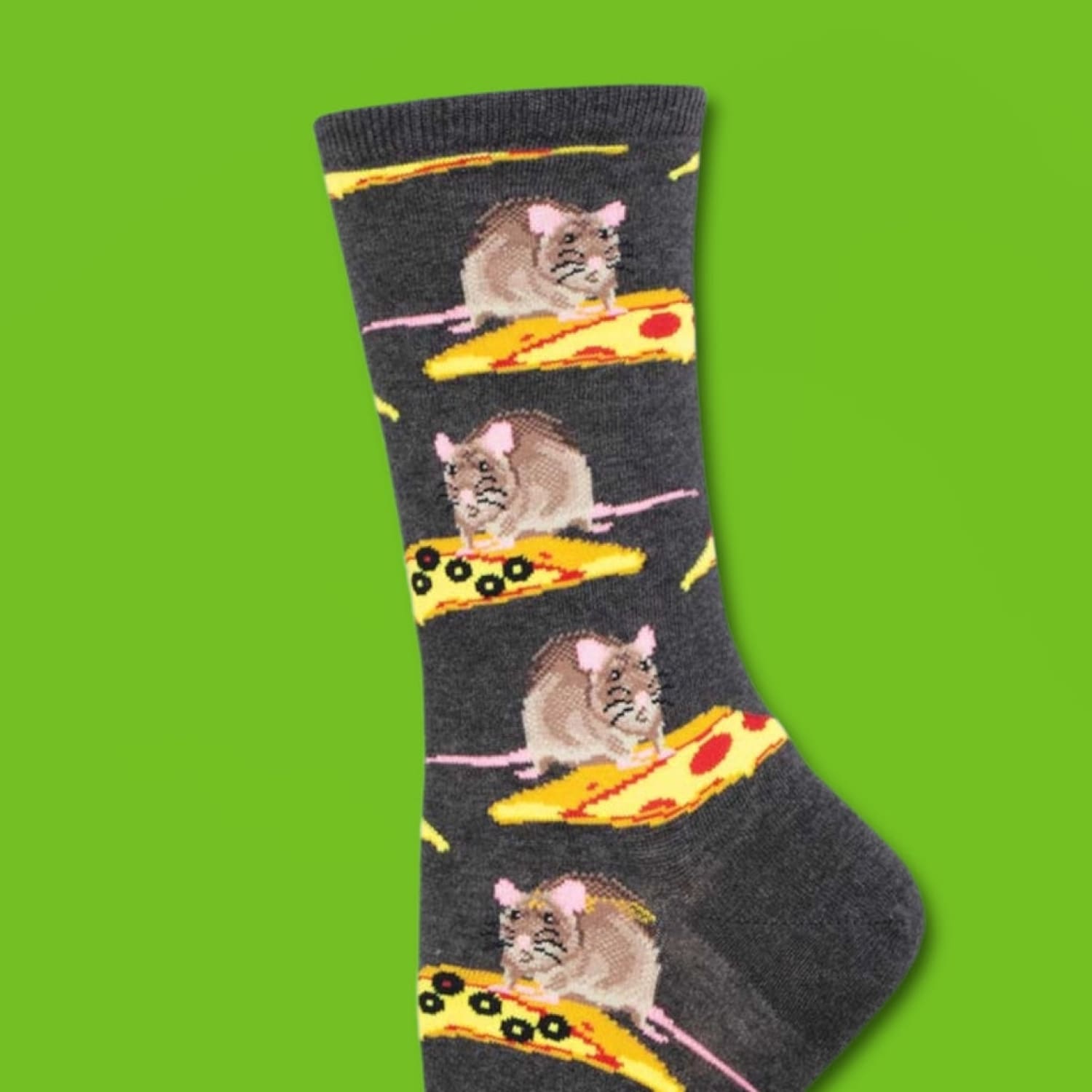 Socksmith Socks Men you Wanna Pizza me Rat Charcoal