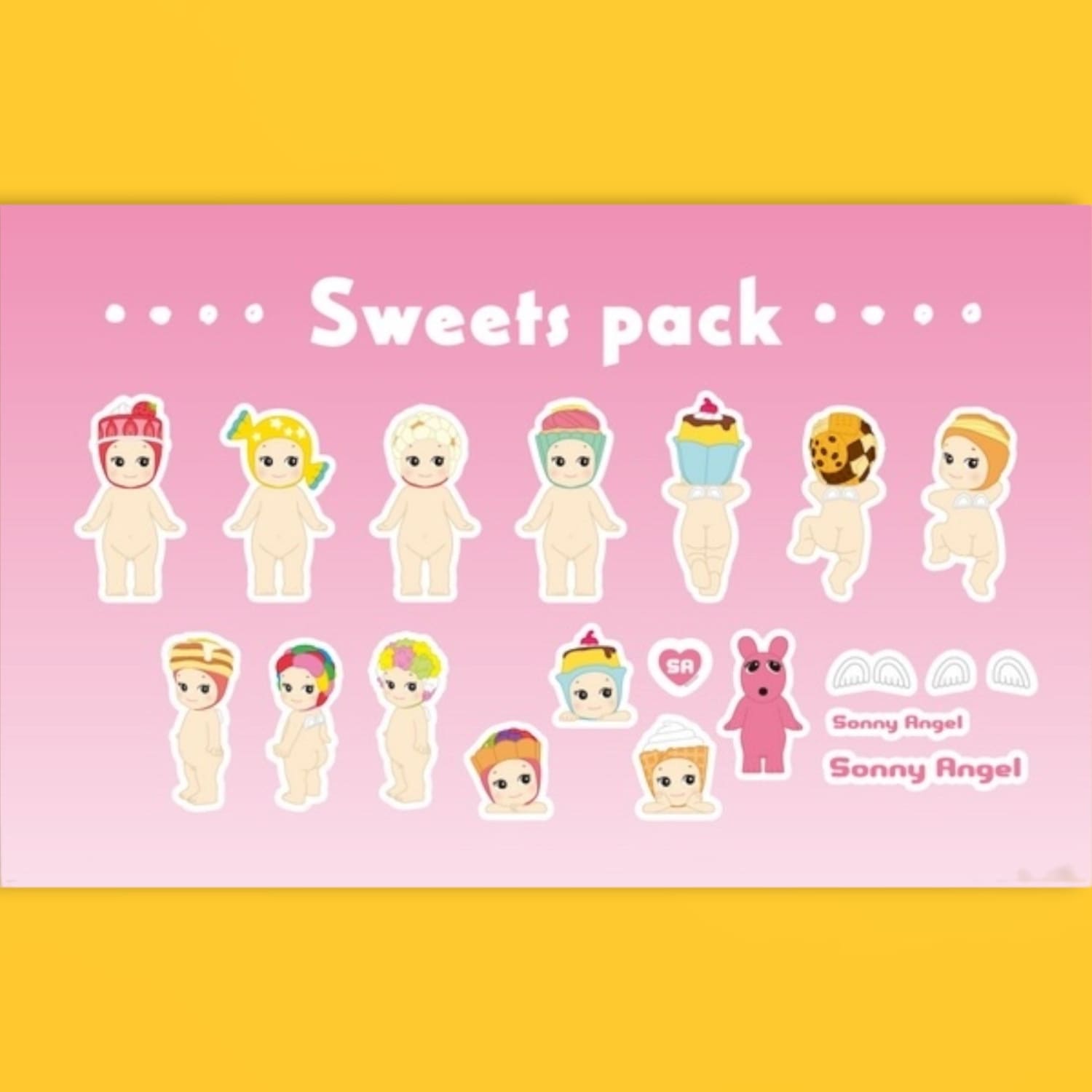 Sonny Angel Sticker Pack Series 2 - 20 Die-Cut Stickers - Friends
