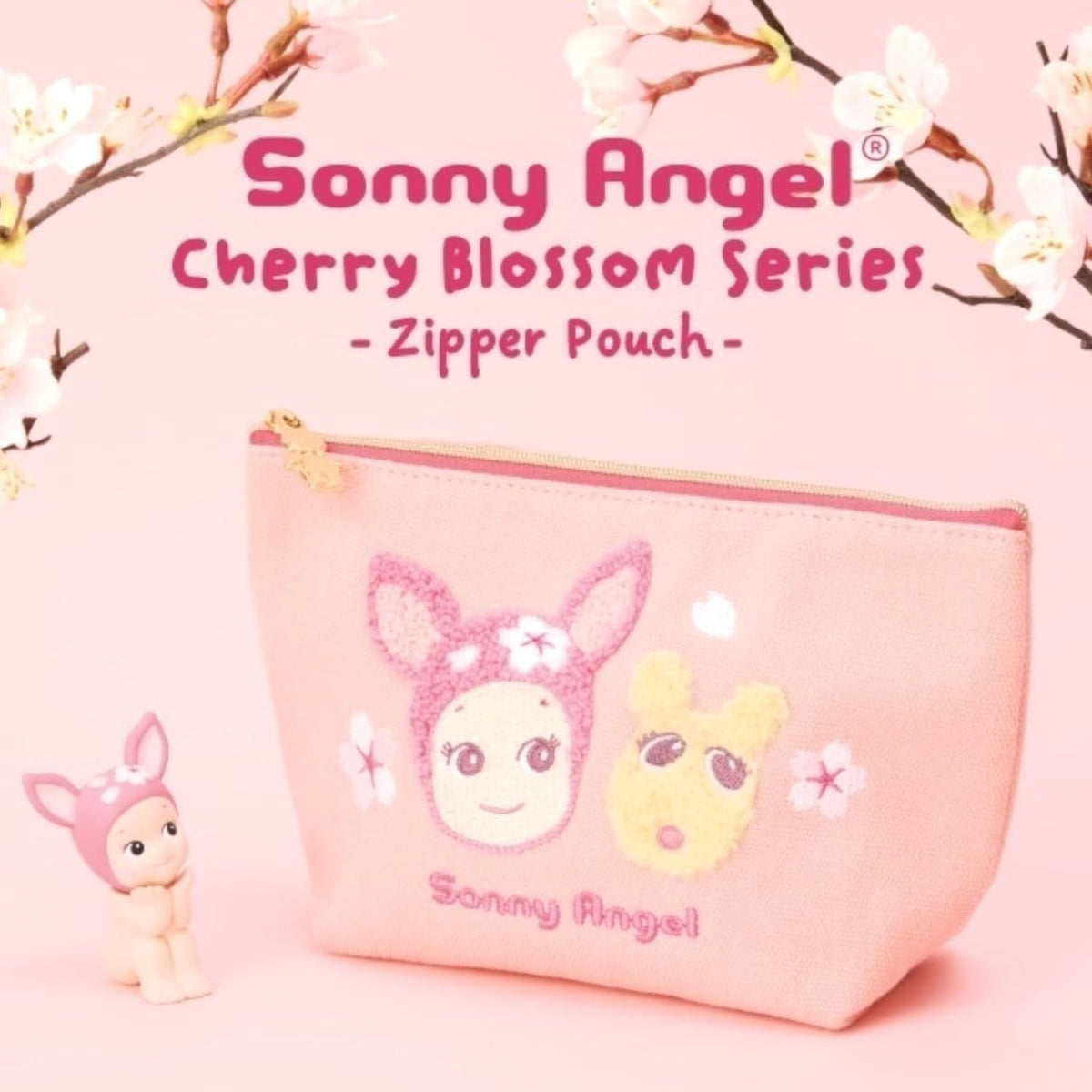 Sonny Angel Cherry Blossom Zipper Pouch Blind Box - Carry