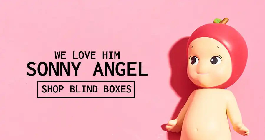 Sonny Angel doll with apple headwear.