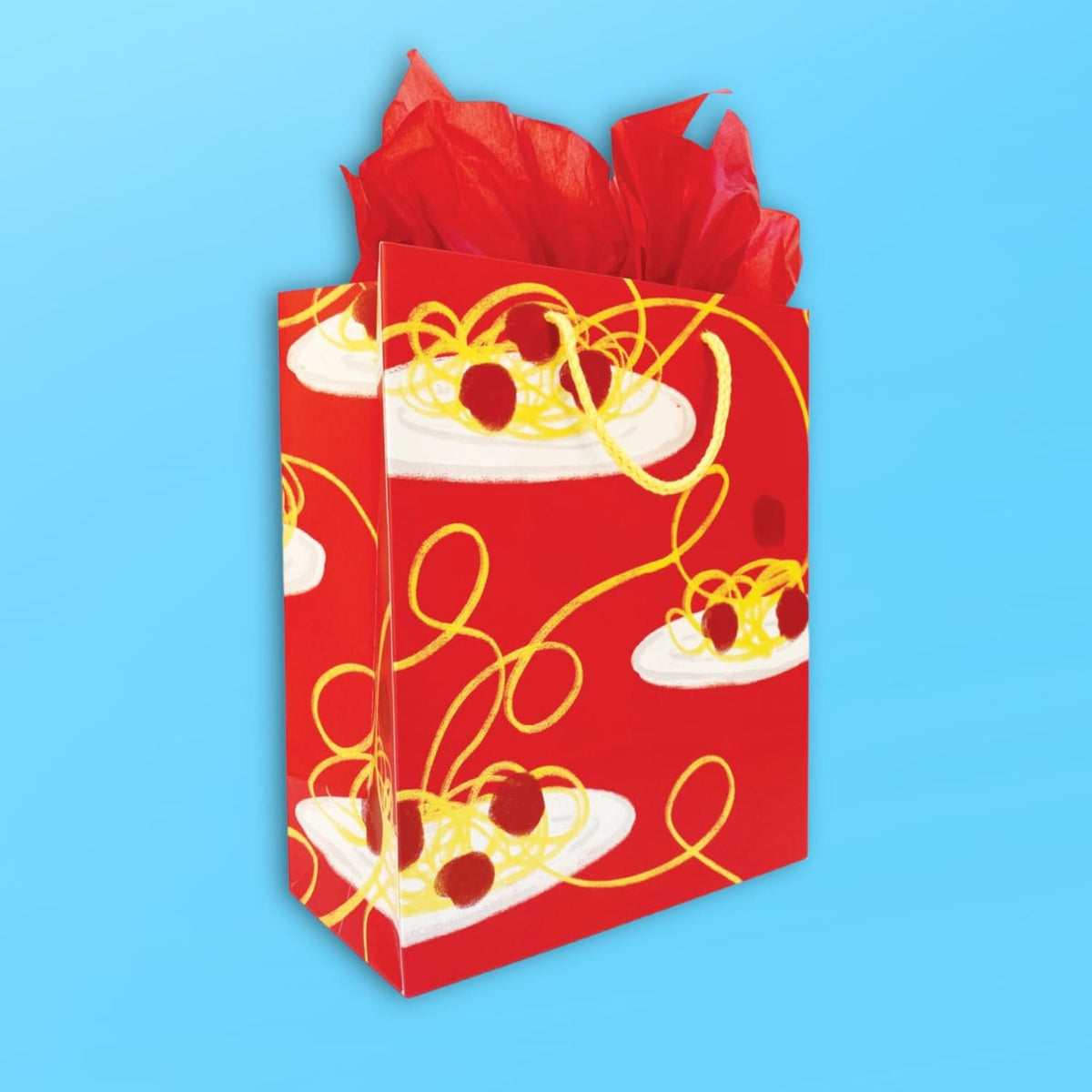 Spaghetti Gift Bag Birthday Gift - Fake Food - Bag - Bags +