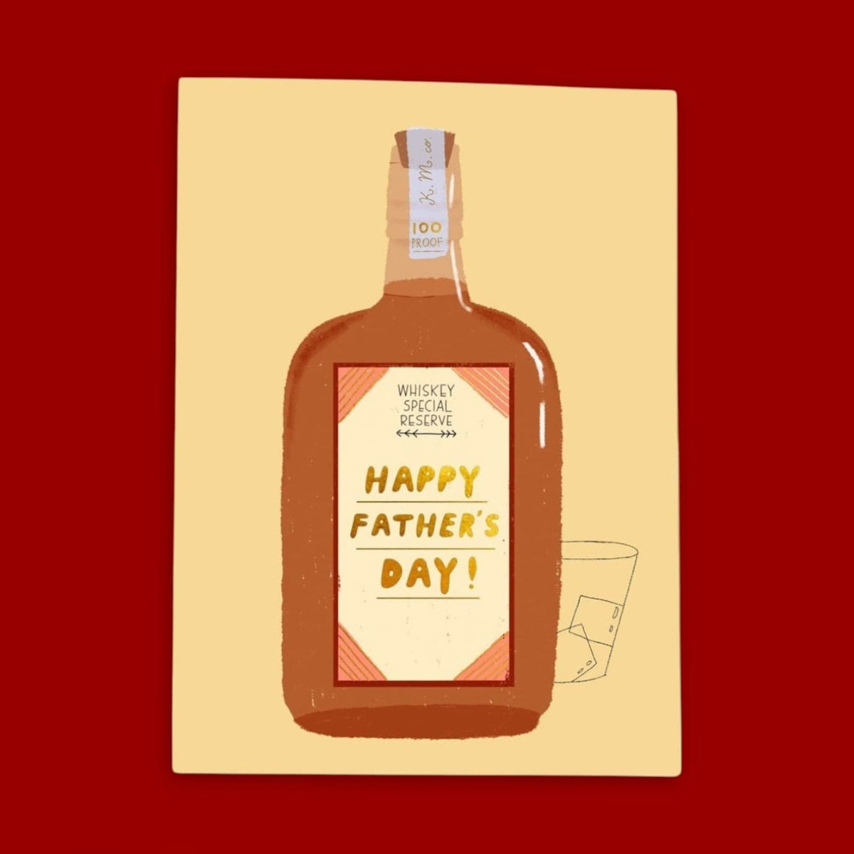 Special Reserve Whiskey Father’s Day Greeting Card Carolyn