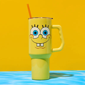 Spongebob Big Face Tumbler 40 Oz 40oz Stainless Steel