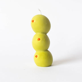 Stacked Olive Candle Candle - Cocktails - Ecofriendly - Fake