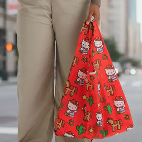 Standard Baggu Reusable Tote - Hello Kitty Western