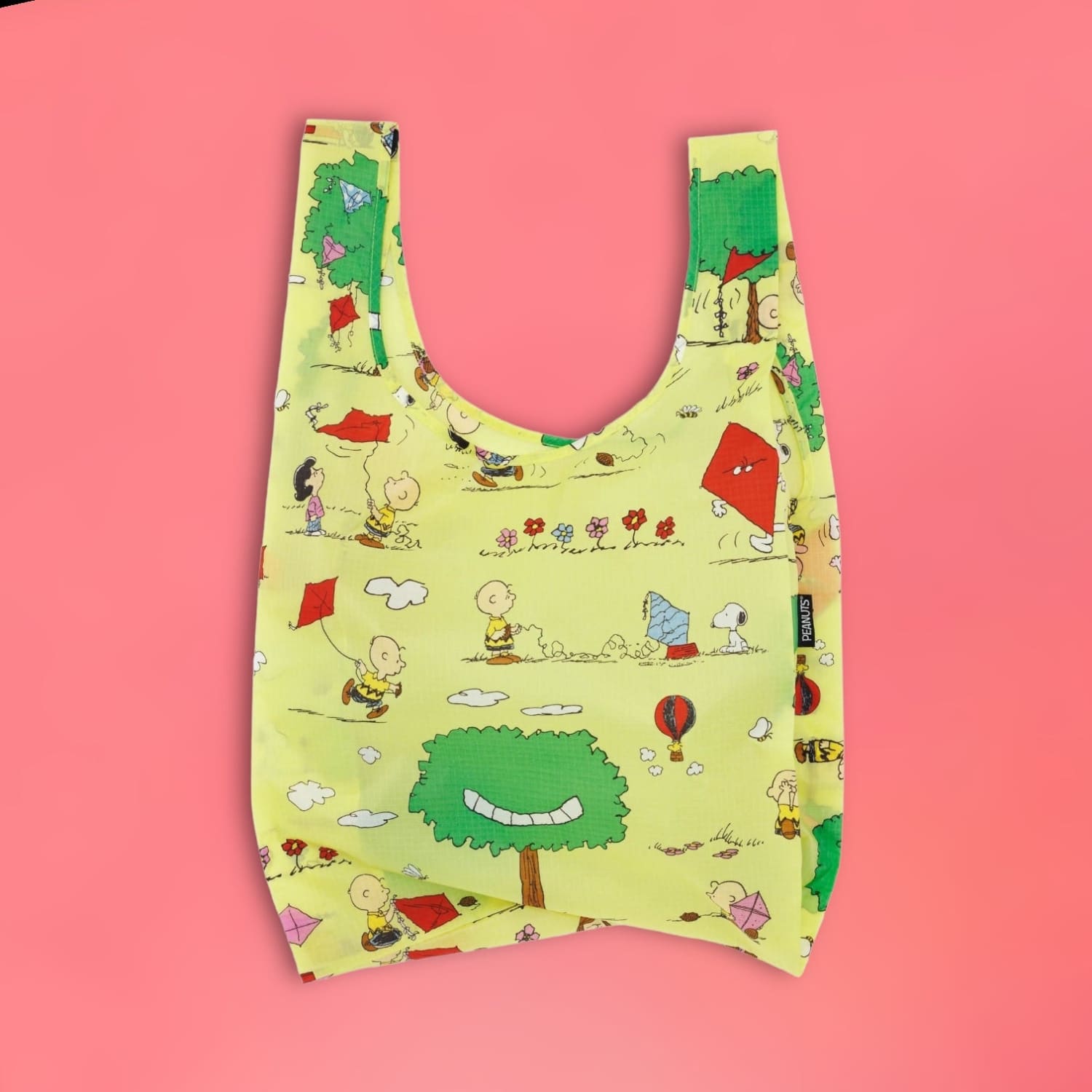 Standard Baggu Reusable Tote - Snoopy Kite Eating Tree