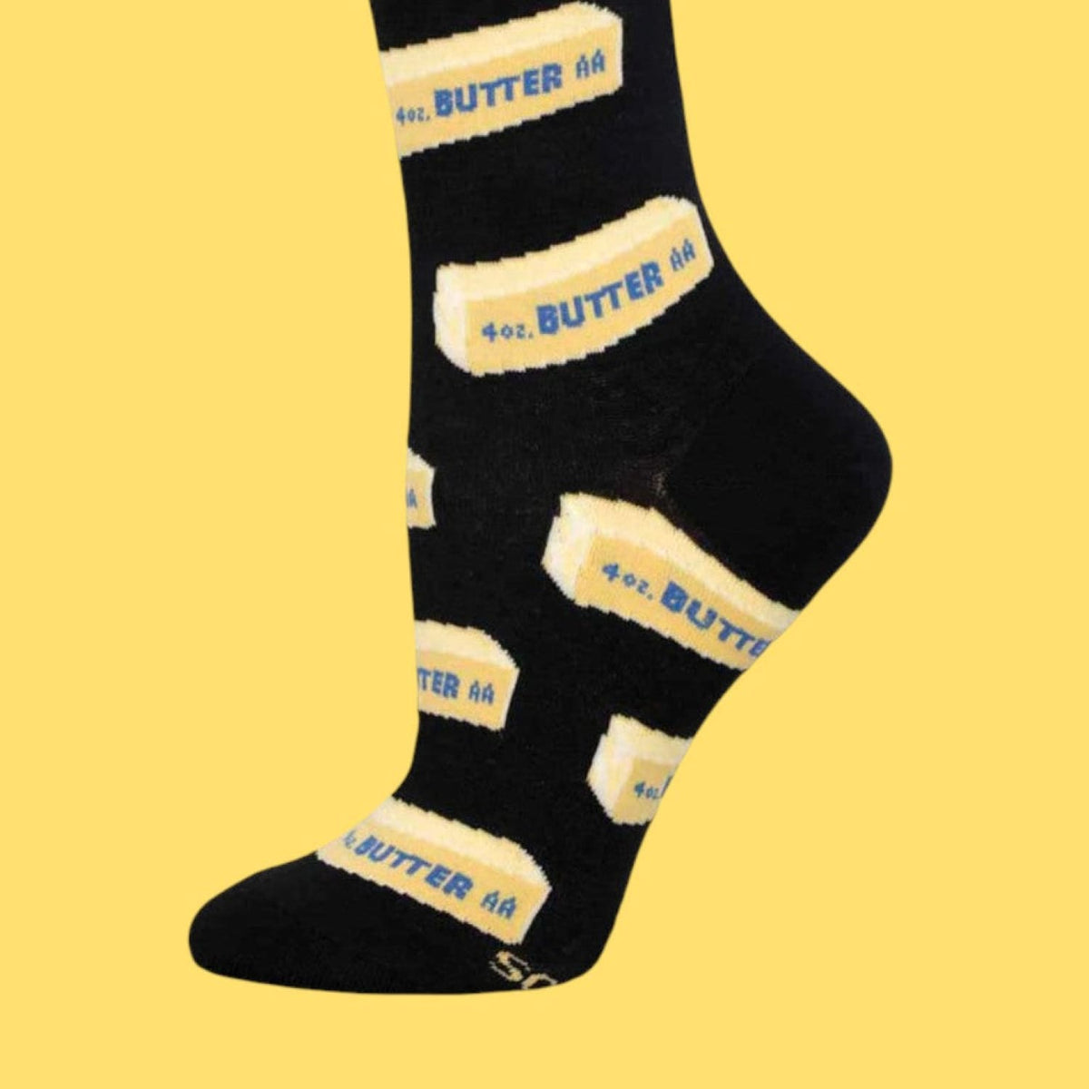 Straight Butter Women’s Crew Socks Butter - Fake Food