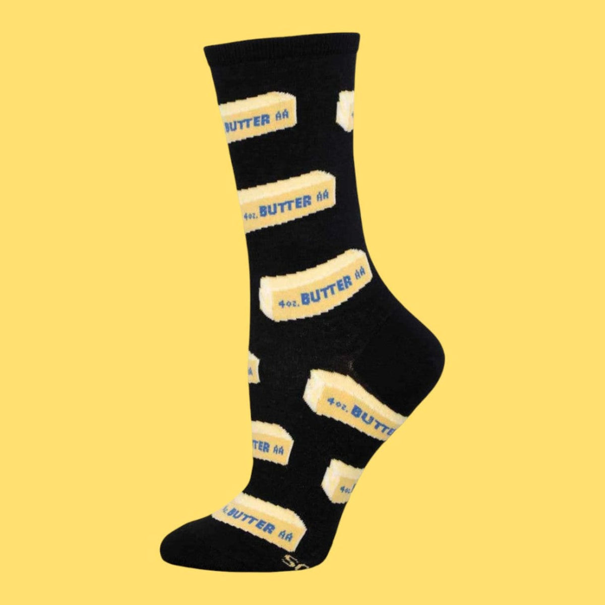 Straight Butter Women’s Crew Socks Butter - Fake Food