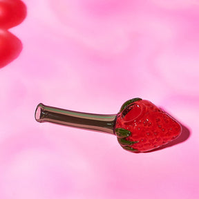 Strawberry Glass Spoon