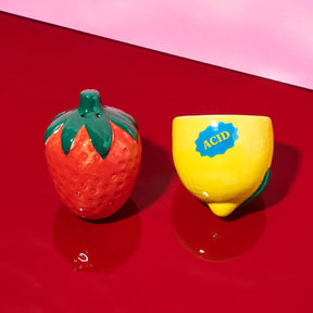 Strawberry Lemon Salt & Pepper Shakers Boxed - Doiy Design