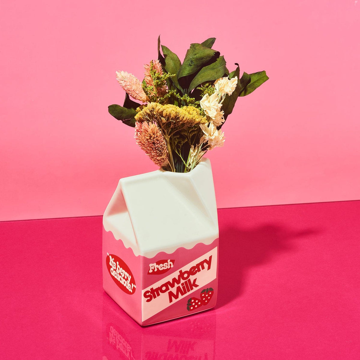 Strawberry Milk Vase Ban.do - Bando - Floral Vase