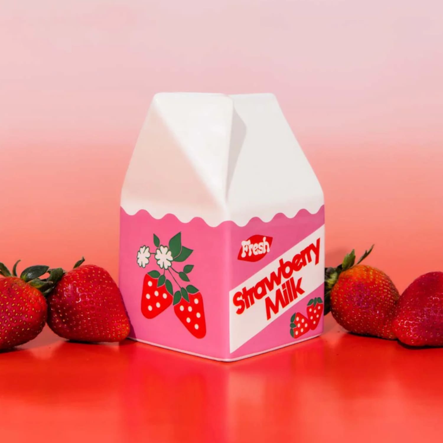 Strawberry Milk Vase Ban.do - Bando - Floral Vase - Home