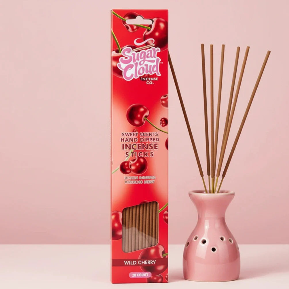 Sugar Cloud Incense Sticks - Wild Cherry - Friends Nyc