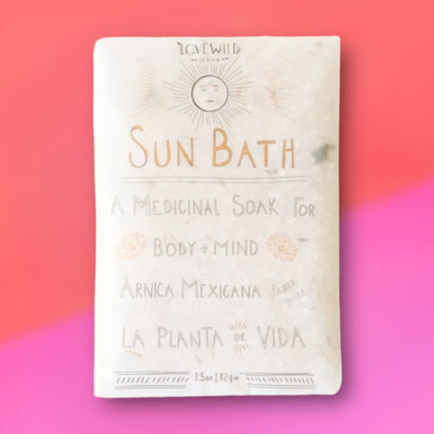 Sun Bath Salts Artist Made - Salt Soaking Birthday Gifts