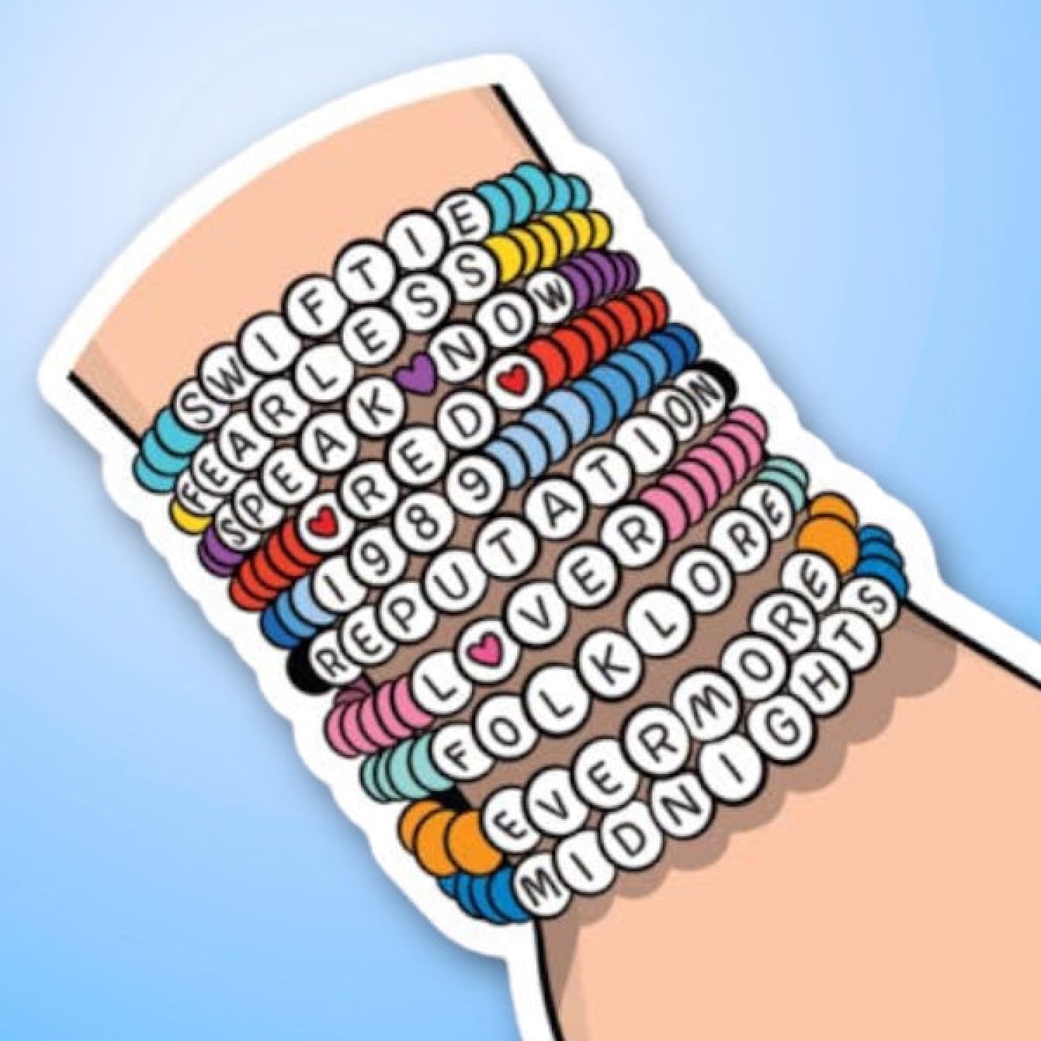 Taylor Friendship Bracelets Sticker Decorative Sticker -