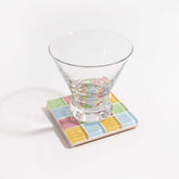 Glass Tile Coaster Aapi Owned - Eco Friendly - Handmade -