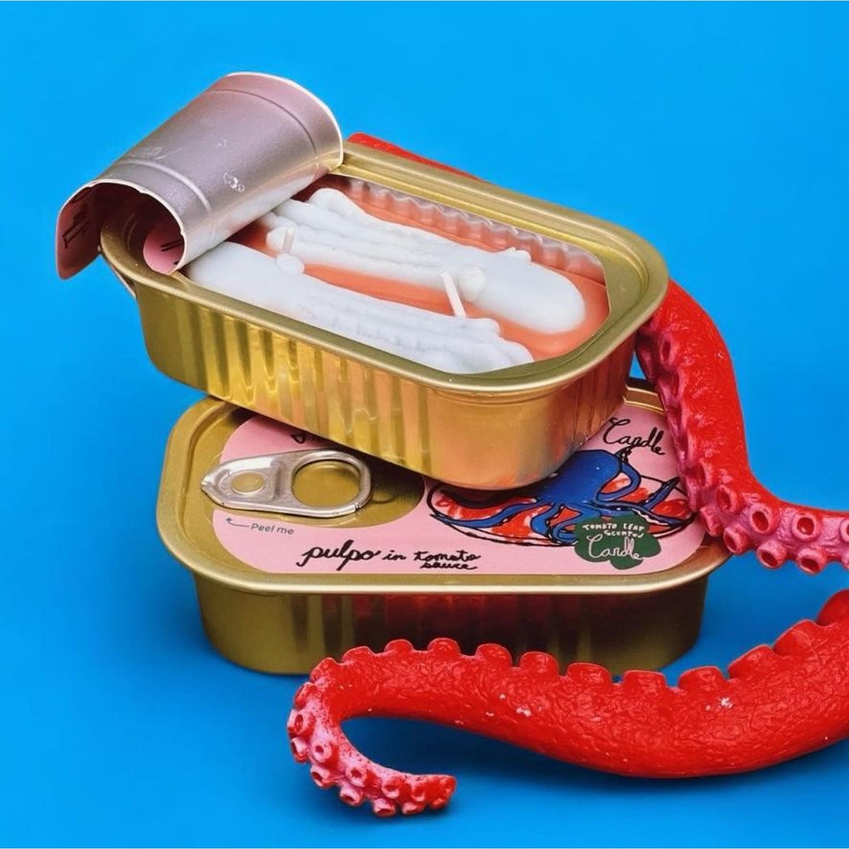 Tinned Fish Candle - Pulpo in Tomato Sauce Bff Gifts