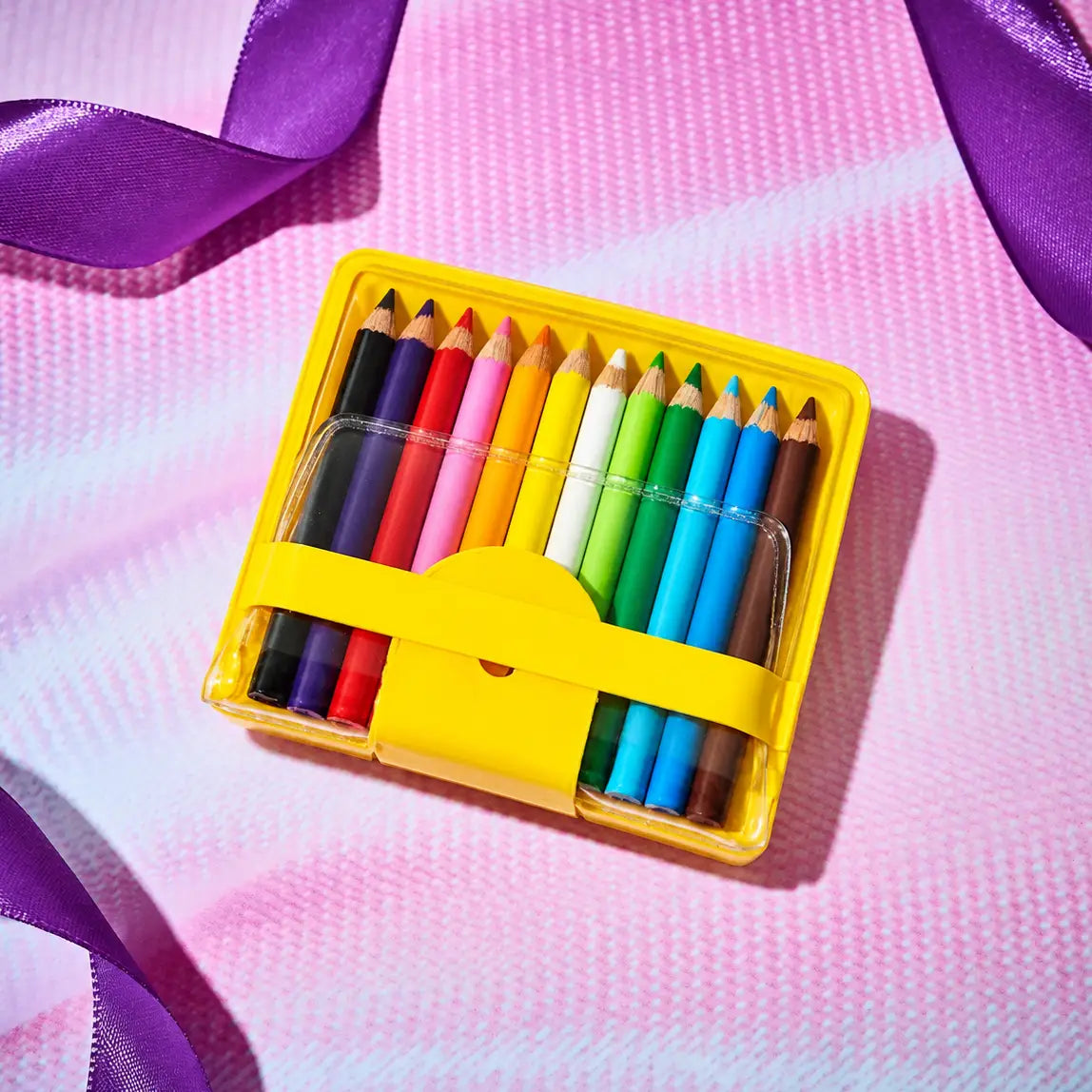 Tiny Colored Pencils Pouch Assorted Set | Made in Japan
