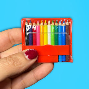 Tiny Colored Pencils Pouch Set Back to School - Colored