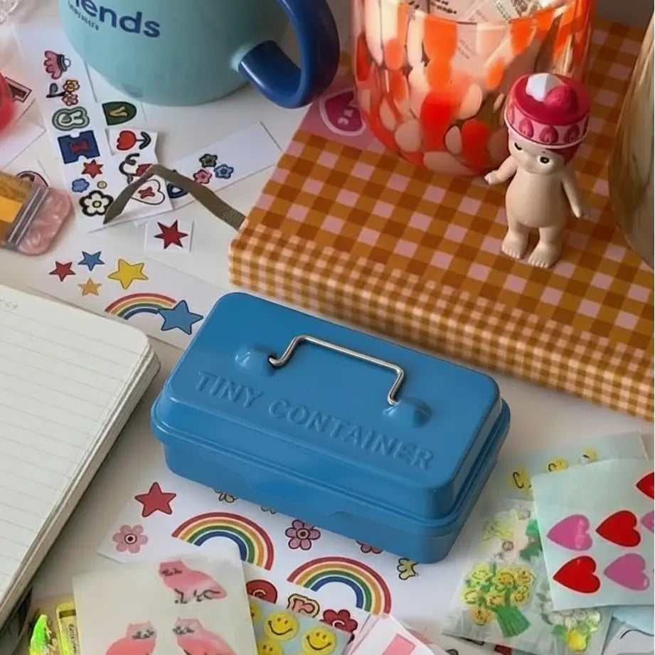 Tiny Toolbox Container - Blue | Friends Nyc Brooklyn Ny