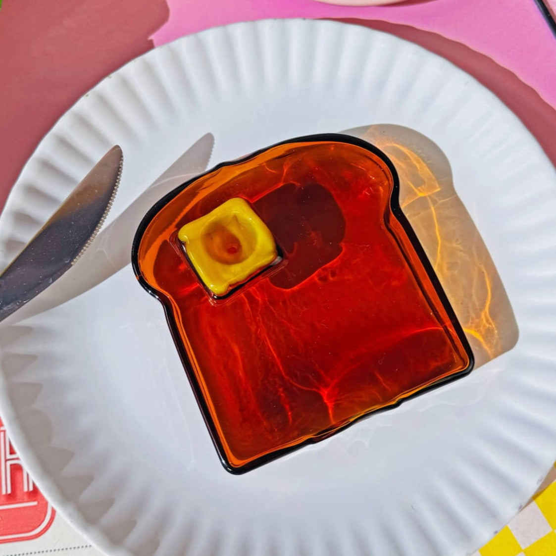 Buttered Toast Glass Pipe Butter - Fake Food - Gag Gift