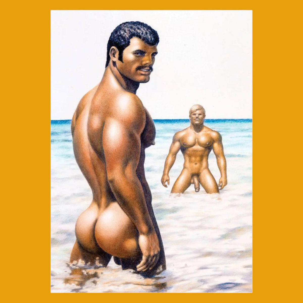 Tom of Finland Postcard - Tide is High | Friends Nyc