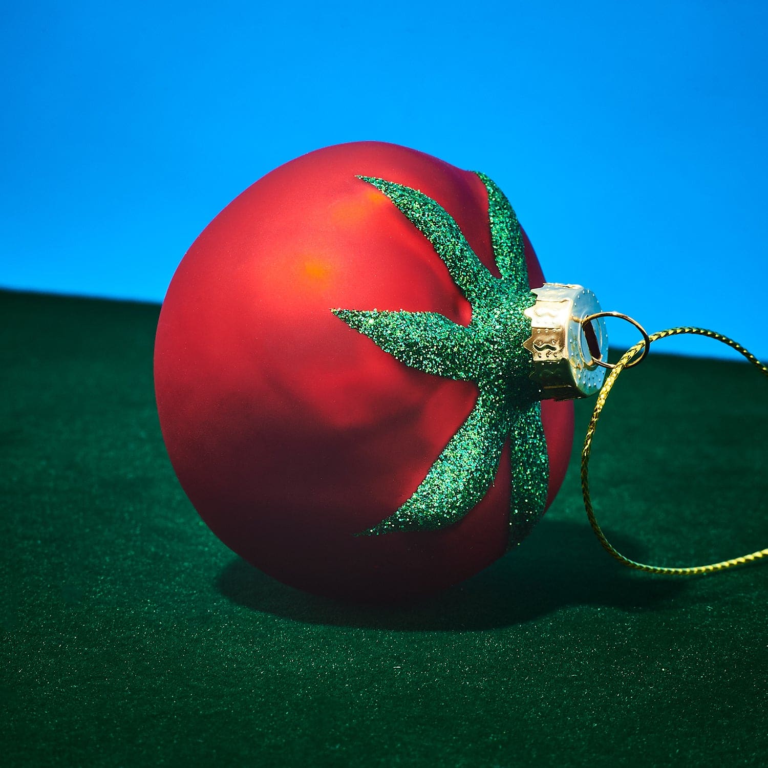 Tomato Glass Ornament Christmas Ornament - Fake Food