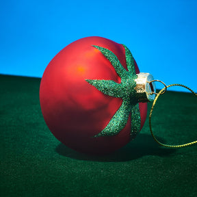 Tomato Glass Ornament Christmas Ornament - Fake Food