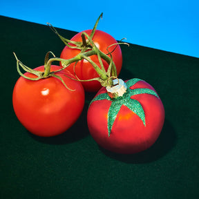 Tomato Glass Ornament Christmas Ornament - Fake Food