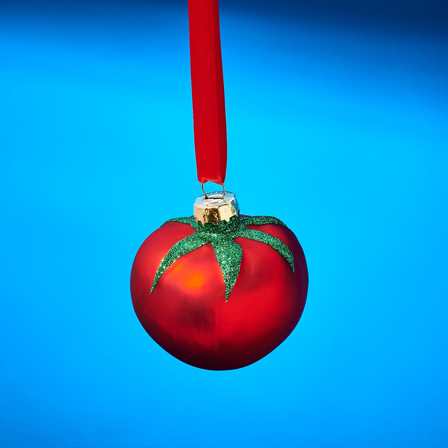 Tomato Glass Ornament Christmas Ornament - Fake Food