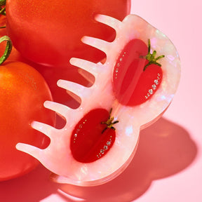 Tomato Hair Claw Cute Hair Claw - Food Novelty - Tomato -