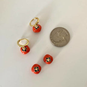 Tomato Huggie Earrings 0923 - Accessories - Cute Earring -