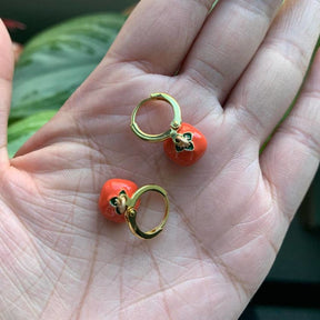 Tomato Huggie Earrings 0923 - Accessories - Cute Earring -